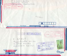 VENEZUELA 1985  AIRMAIL R - LETTER SENT FROM SABANA GRANDE TO MAINZ - Venezuela