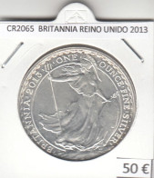 CR2065 ONZA BRITANNIA REINO UNIDO 2013 PLATA - Andere & Zonder Classificatie