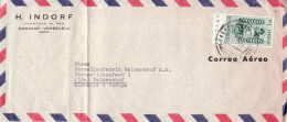 VENEZUELA 1956  AIRMAIL  LETTER SENT FROM CARACAZ TO WALDERSHOF - Venezuela