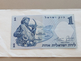 Israel-1 LIRA FISHMAN-(1958)-(rite Number From-BROWN)-(109)-(0886772-ח/8)-GOOD-BANK NOTE - Israel