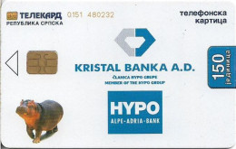 Bosnia - Republika Srpska - Kristal Banka (Matt Surface), 04.2002, 150Units, 100.000ex, Used - Bosnië