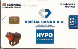 Bosnia - Republika Srpska - Kristal Banka (Glossy Surface), 12.2003, 150Units, 10.000ex, Used - Bosnië