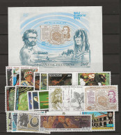 1987 MNH Polynesie Française Year Collection - Annate Complete