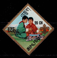 BHU-01- BHUTAN - 1970 - MNH -SCOUTS- SURCHARGED - Bhoutan