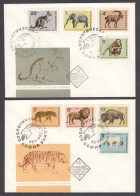 Bulgaria 1966 - Zoological Garden Of Sofia, Mi-Nr. 1618/25, 2 FDC - FDC