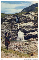 Scotland. Glencoe. Falls Of Coe With Piper (Air Mail, Par Avion) - Argyllshire