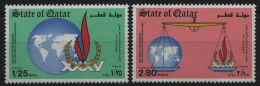 Qatar 1983 - Mi-Nr. 856-857 ** - MNH - Menschenrechte / Human Rights - Qatar