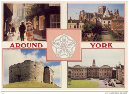 ENGLAND - Around YORK. The Shambles, York Minster, White Rose Of York, Cliffords Tower, Castle Museum - York