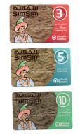 Bahrain Phonecards - Bahrain SimSim Cards  - 3 Cards Set - ND 2002 - Batelco Used Cards - Baharain