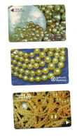 Bahrain Phonecards - Bahrain Pearls - 3 Cards Set - ND 2001 - Batelco Used Cards - Bahreïn