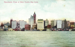 Panoramic View Of New York's Sky Line, Verlag Irving Underhill, New York, 1909 - Ponts & Tunnels