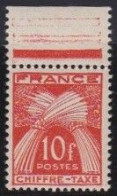 France    .  Y&T   .     Taxe  76       .   **      .    Neuf Avec Gomme Et SANS Charnière - 1859-1959 Postfris