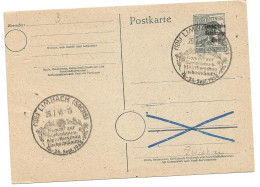 126 - 8 - Entier Postal Surchargé Avec Oblit Spéciale De Limbach 1948 - Postwaardestukken
