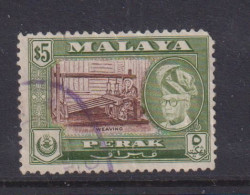 PENANG - 1957 Pictorial Definitive $5 Used As Scan - Perak