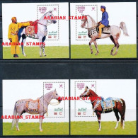 SULTANATE OF OMAN 2003 ROYAL ARABIAN HORSES BLOCS CHEVAL CHEVAUX PFERDE MNH MICHEL BL 34 - 37 - Policia – Guardia Civil