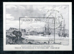 ISLAND Block 8, Bl.8 FD Spec.canc.-Tag Der Briefmarke,Day Of Stamp,Jour Du Timbre,Schiff,Ship,Bateau - ICELAND / ISLANDE - Blocks & Kleinbögen