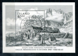 ISLAND Block 9, Bl.9 FD Canc. - Tag Der Briefmarke, Day Of The Stamp, Jour Du Timbre - ICELAND / ISLANDE - Blocchi & Foglietti