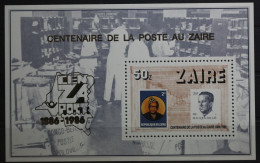Zaire Block 57 Postfrisch Briefmarke Auf Briefmarke #SZ473 - U.P.U.