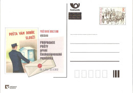 CDV PM 83 Czech Republic Promotion Of The Czech Post In The 1st Czech Republic  2012 Postman Mailbox - Autres & Non Classés