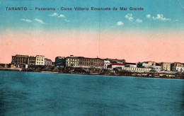 20347 TARANTO  Panorama Corso Vittorio Emanuele Da Mar Grande   ( 1918)  (  2 Scans) - Taranto