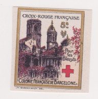 Vignette Militaire Delandre - Croix Rouge - Barcelone - Rotes Kreuz