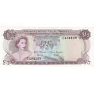 Billet, Bahamas, 1/2 Dollar, 1968, KM:26a, NEUF - Bahamas