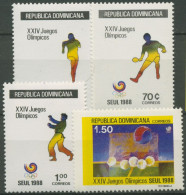 Dominikanische Republik 1988 Olympiade Seoul 1563/66 Postfrisch - Dominican Republic