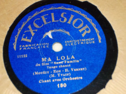 DISQUE 78 TOURS TANGO CHANTE DU FILM SANS FAMILLE 1934 - 78 Rpm - Gramophone Records