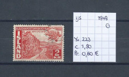 (TJ) IJsland 1949 - YT 223 (gest./obl./used) - Gebruikt