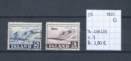 (TJ) IJsland 1951 - YT 236/37 (gest./obl./used) - Usados