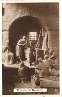 ILLUSTRATION, MASTROIANNI, L'ATELIER DE NAZARETH, RELIGION, CHRISTIANITY, SIGNED, POSTCARD - Mastroianni