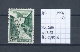 (TJ) IJsland 1956 - YT 268 (gest./obl./used) - Usati