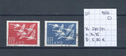 (TJ) IJsland 1956 - YT 270/71 (gest./obl./used) - Usati