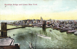Brooklyn Bridge And Lower New York - Puentes Y Túneles