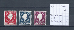 (TJ) IJsland 1961 - YT 306/08 (gest./obl./used) - Oblitérés