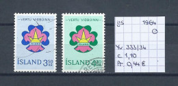 (TJ) IJsland 1964 - YT 333/34 (gest./obl./used) - Usados