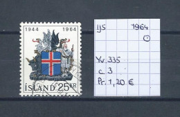 (TJ) IJsland 1964 - YT 335 (gest./obl./used) - Gebruikt