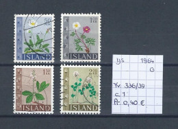 (TJ) IJsland 1964 - YT 336/39 (gest./obl./used) - Usados