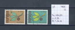 (TJ) IJsland 1965 - YT 350/51 (gest./obl./used) - Gebruikt