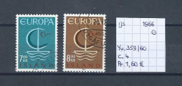 (TJ) IJsland 1966 - YT 359/60 (gest./obl./used) - Gebruikt