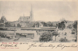 AK Gruss Aus Neuss - Panorama Kirche - 1902 (66338) - Neuss