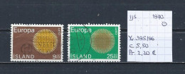 (TJ) IJsland 1970 - YT 395/96 (gest./obl./used) - Used Stamps