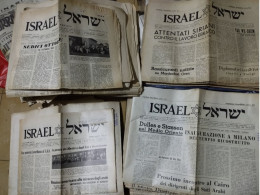 Lot 75x Newspaper ISRAEL Settimanale Ebraico. Settimana Israelitica. Numeri Vari Tra 1952-1963 - Altri & Non Classificati