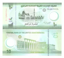 UNITED ARAB EMIRATES 10 DIRHAMS 2023  P-37 UNC - Emirati Arabi Uniti