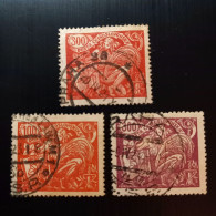 Tchécoslovaquie 1920 Agriculture & Science & 1923 Different Colors - Modèle: J. Obrovský - Used Stamps