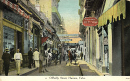 Cuba, HAVANA, O'Reilly Street (1910s) Postcard - Cuba