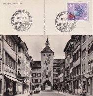 AK  "Liestal - Ober Tor"  (LT Tüscherz-Alfermée)      Ca. 1950/2001 - Storia Postale