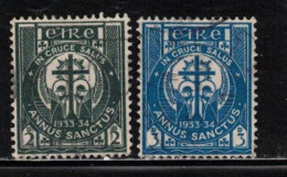 IRELAND Scott # 88-9 Used - Adoration Of The Cross - Used Stamps