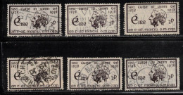 IRELAND Scott # 101 Used X 6 - Father Theobald Matthew - Used Stamps
