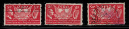 IRELAND Scott # 103 Used X 3 - Washington, US Eagle & Harp - Used Stamps